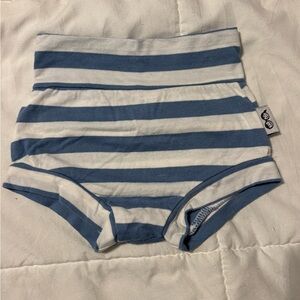 Striped Blue and White Kids bummies